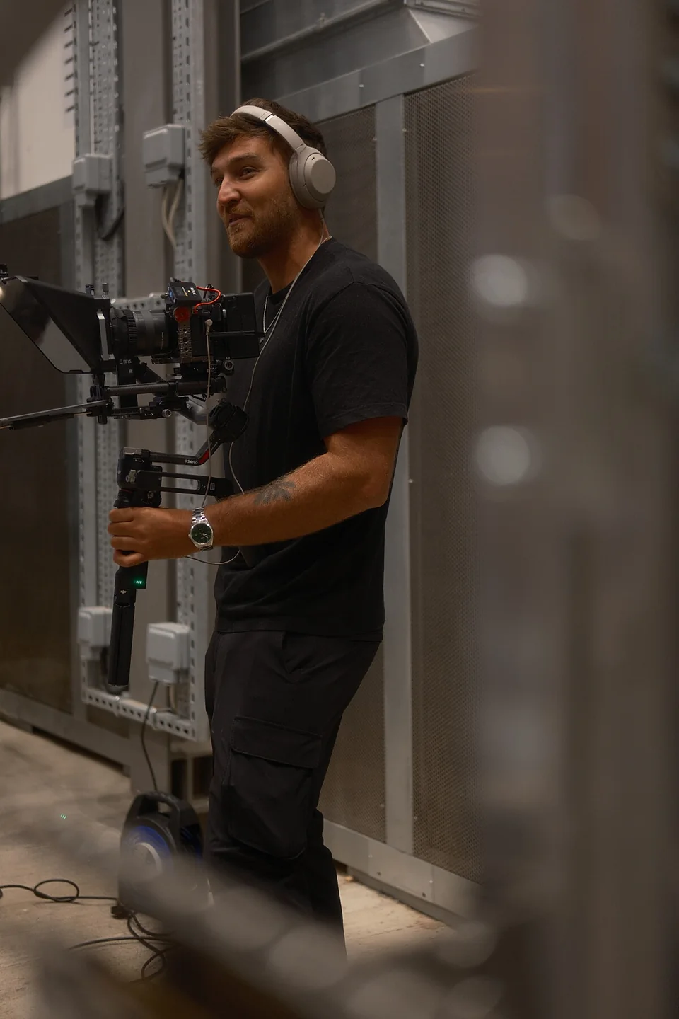 Shooting handheld with a stabilised camera rig